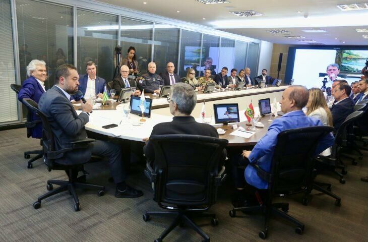 Imagem de compartilhamento para o artigo Riedel propõe integração entre estados para fortalecer ações de segurança pública da MS Todo dia